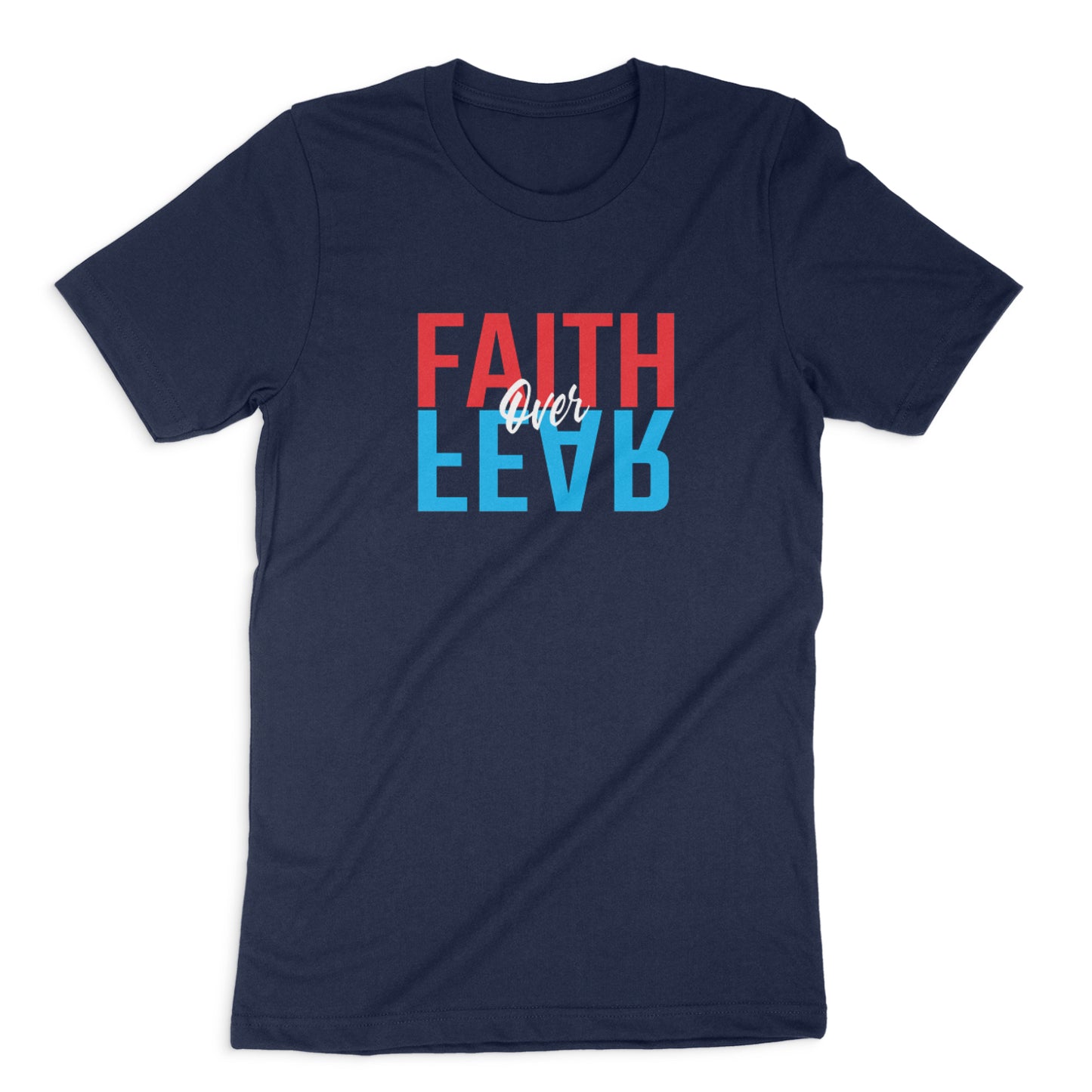 "Faith Over Fear" Tee (Navy)