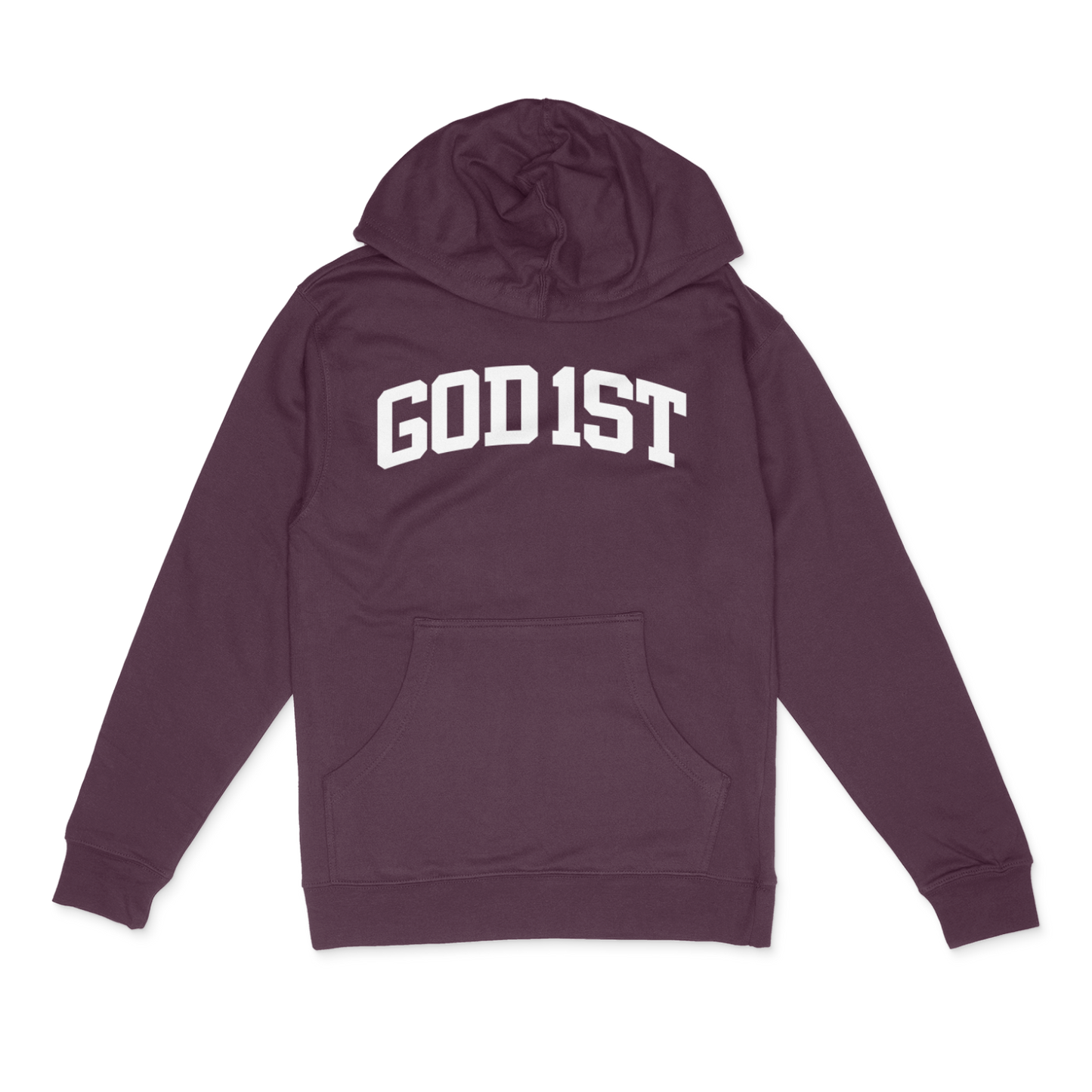 "God 1st" Hoodie (Maroon)