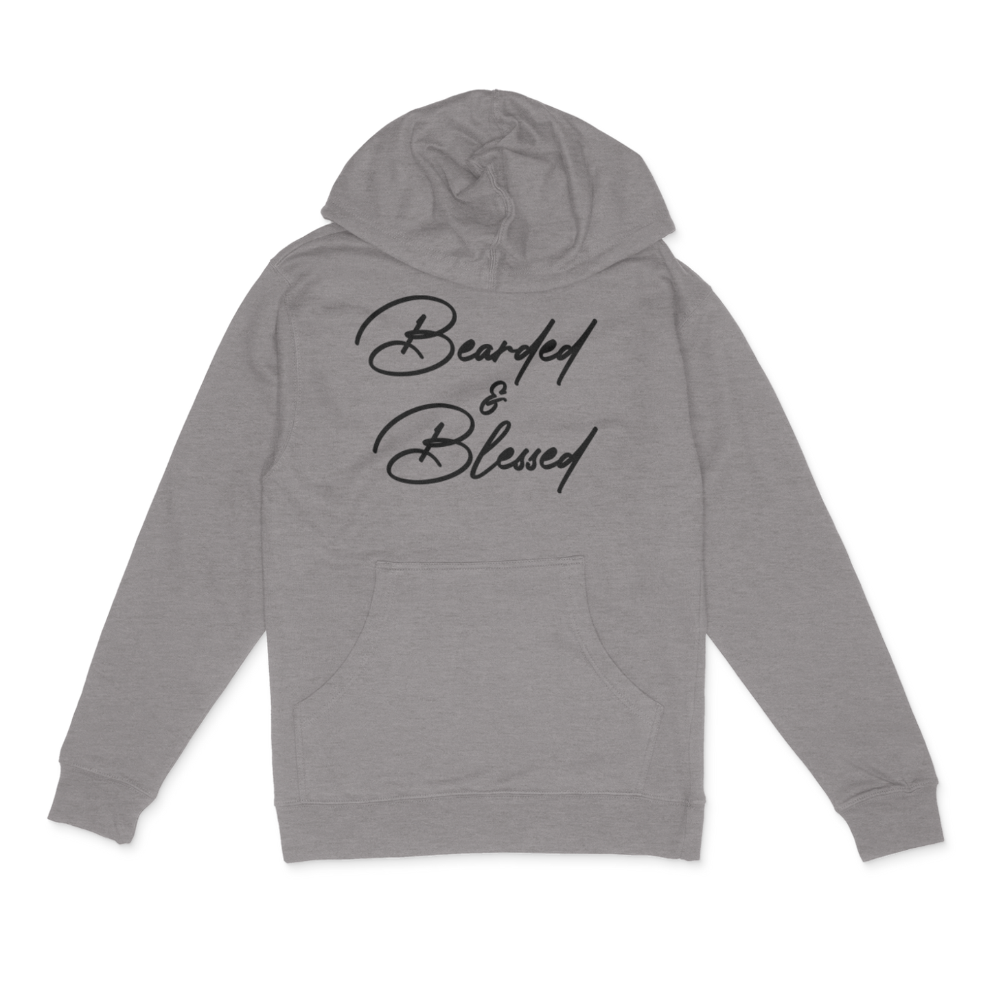 "Bearded & Blessed" Hoodie (Metal)