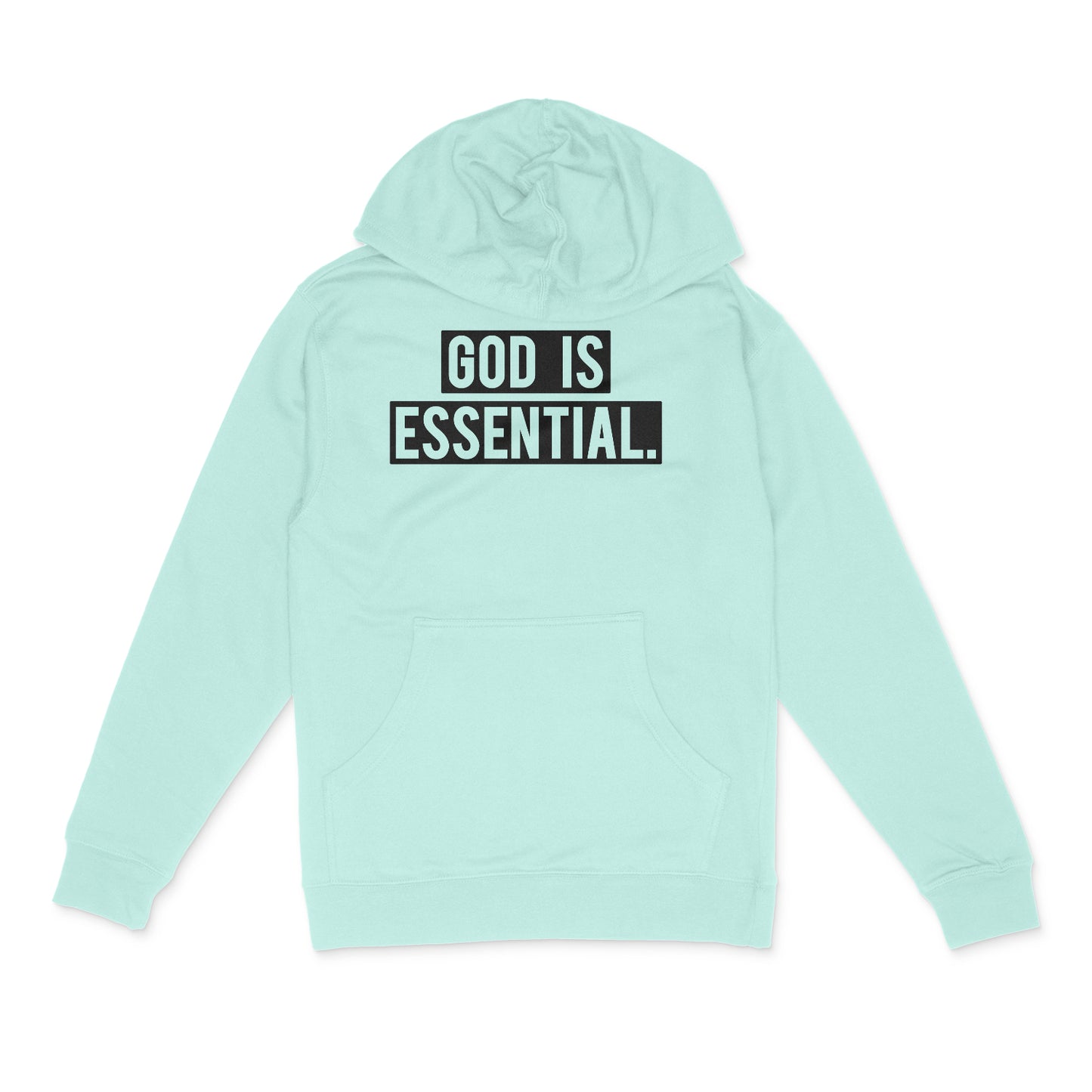 "God Is Essential" Hoodie (Mint)