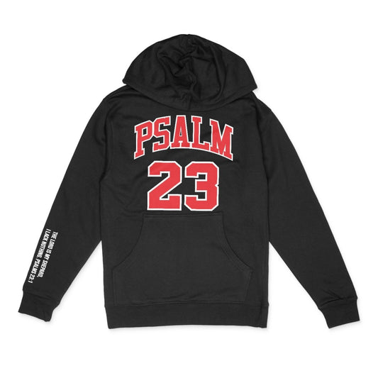 "Psalm 23" Hoodie (Black) - The Crown Him Brand