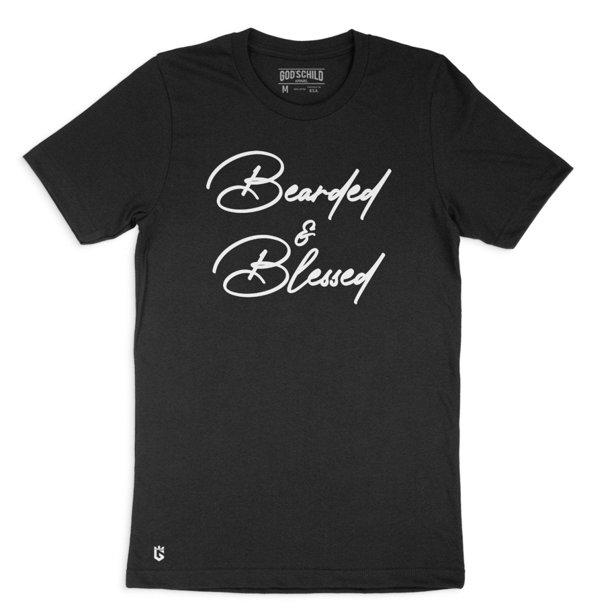 "bearded & blessed" tee (black)