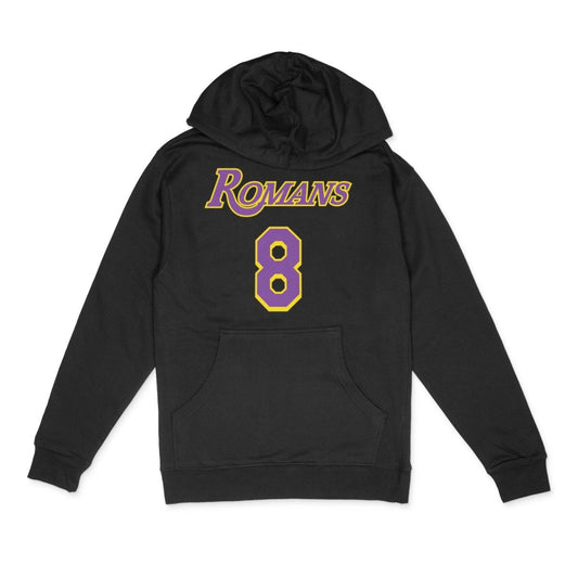 "Romans 8" Hoodie (Black) - The Crown Him Brand